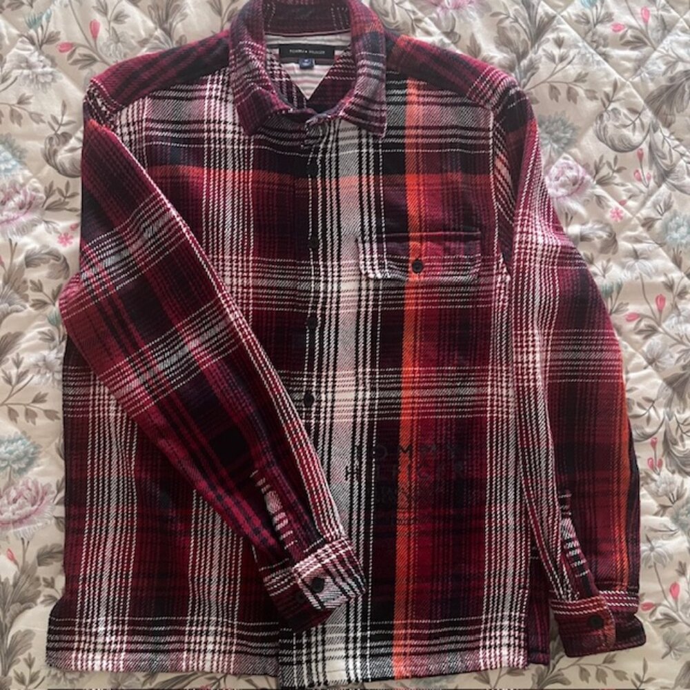 Tommy Hilfiger Men's Flannel Thick Cotton Overshirt Size M